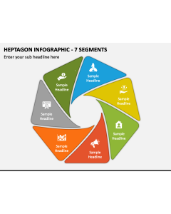 Heptagon Infographic - 7 Segments PPT Slide 1