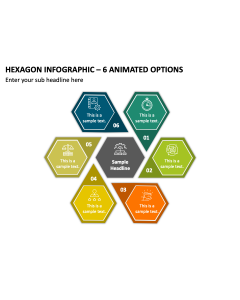 Hexagon Infographic - 6 Animated Options PPT Thumbnail