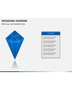 Hexagonal diamond PPT slide 1