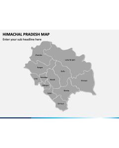 Himachal Pradesh Map PPT Slide 1