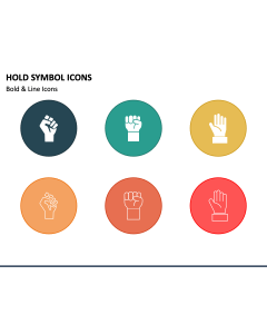 Hold Symbol Icons PPT Slide 1