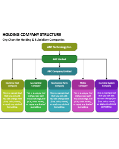 Holding Company Structure PPT Slide 1