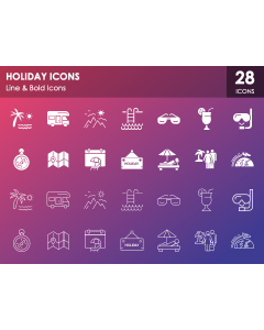 Holiday Icons PPT Slide 1