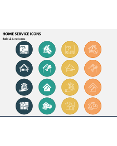 Home Service Icons PPT Slide 1