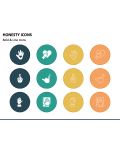 Honesty Icons PPT Slide 1