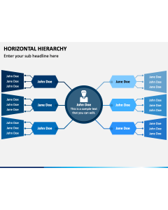 Horizontal Hierarchy PPT Slide 1