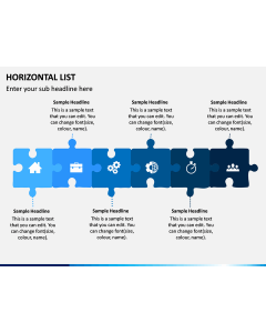 Horizontal List Infographics PPT Slide 1
