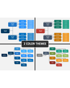 Horizontal Organizational Chart PPT Cover Slide