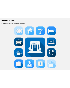 Hotel icons PPT slide 1