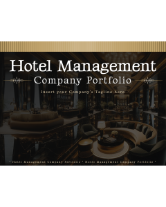 Hotel Management Company Portfolio PPT Thumbnail