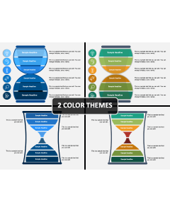 Hourglass Funnel PPT Cover Slide