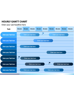 Hourly Gantt Chart PPT Slide 1