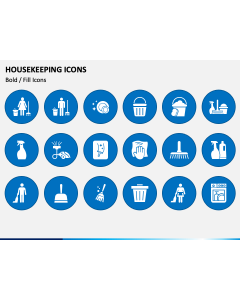 Housekeeping Icons PowerPoint Slide 1