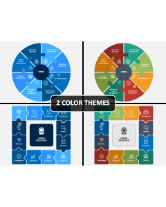 HR Functions Puzzle PPT Cover Slide