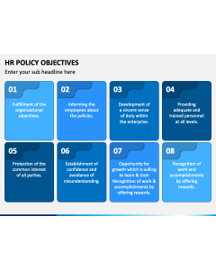 HR Policy Objectives PPT Slide 1