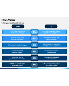 HTML Vs CSS PPT Slide 1