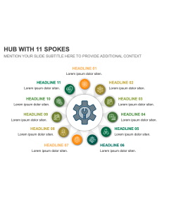 Hub with 11 Spokes PPT Thumbnail
