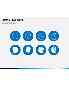 Human Head Icons PPT Slide 1