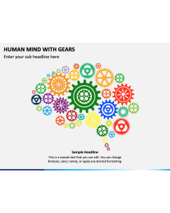 Human Mind with Gears PPT Slide 1
