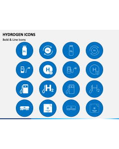 Hydrogen Icons PowerPoint Slide 1