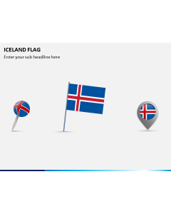 Iceland Flag PPT Slide 1