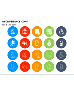 Inconvenience Icons PPT Slide 1