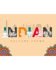 Indian Culture Theme PPT Slide 1