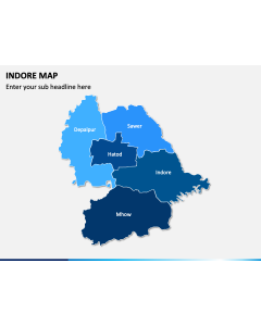 Indore Map PPT Slide 1