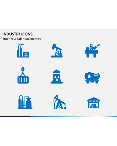 Industry icons PPT slide 1