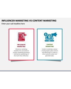 Influencer Marketing Vs Content Marketing PPT Slide 1