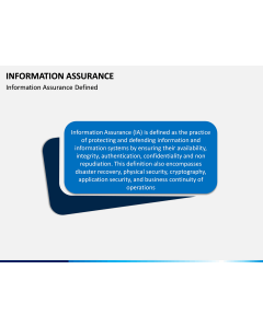 Information Assurance PPT slide 1