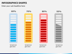 Infographic shapes PPT slide 1