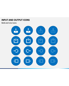 Input and Output Icons PPT Slide 1