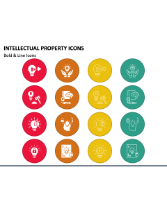 Intellectual Property Icons PPT Slide 1