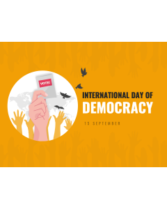International Day of Democracy PPT Slide 1