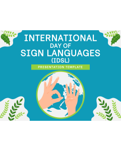 International Day of Sign Languages (IDSL) PPT Slide 1