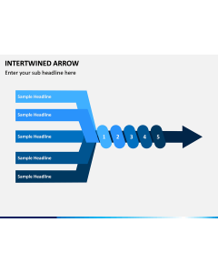 Interwined Arrow PPT Slide 1