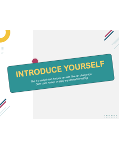 Introduce Yourself PPT Slide 1