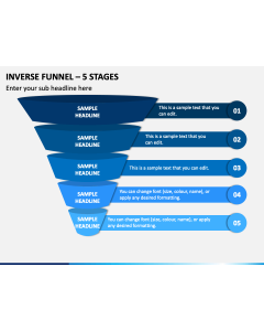 Inverse Funnel 5 Stages Slide 1
