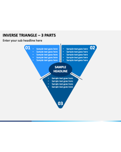Inverse Triangle 3 Parts Slide 1