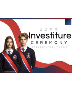 Presentación del tema de la ceremonia de investidura en miniatura PPT