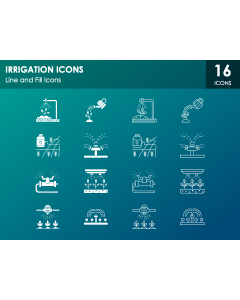 Irrigation Icons PPT Slide 1