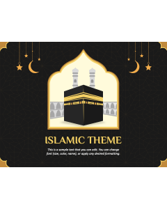 Islamic Theme PPT Slide 1