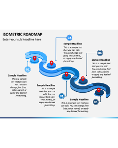 Isometric Roadmap PPT Slide 1