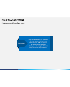 Issue Management PPT Slide 1