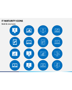IT Maturity Icons PPT Slide 1