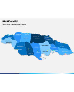 Jamaica Map PPT Slide 1