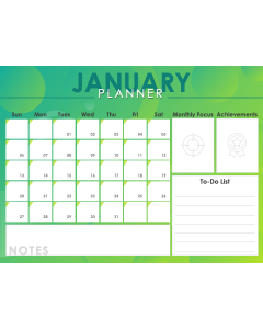 January Planner PPT Thumbnail