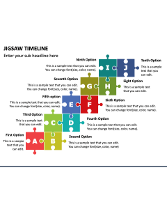 Jigsaw Timeline PPT Slide 1