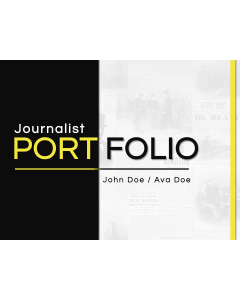 Journalist Portfolio PPT Thumbnail